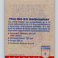 1991 Topps Desert Storm #9 CH-53 Helicopter Mint  Image 2