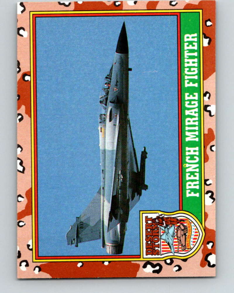 1991 Topps Desert Storm #18 French Mirage Fighter Mint  Image 1