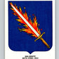 1991 Topps Desert Storm Stickers #7 504th Infantry Motto Strike - Hold MINT