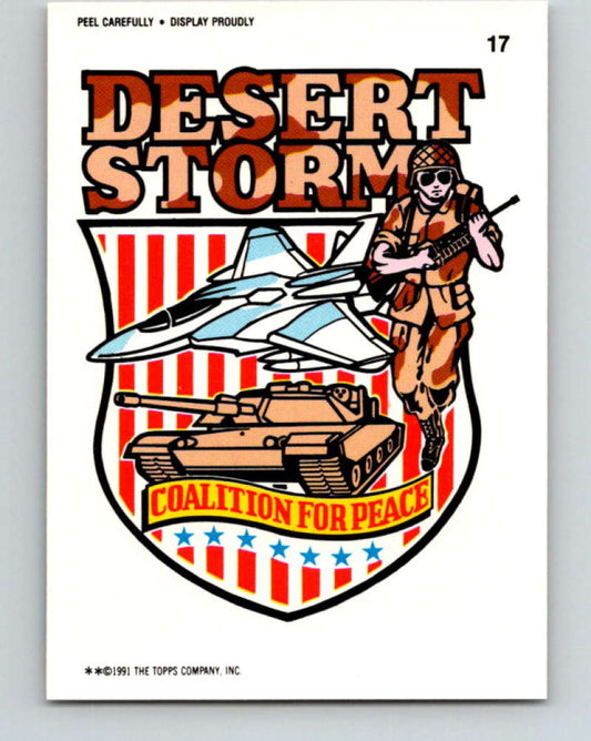 1991 Topps Desert Storm Stickers #17 Desert Storm MINT