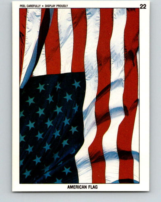 1991 Topps Desert Storm Stickers #22 American Flag MINT
