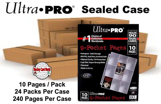 Ultra Pro Platinum 9-Pocket Pages Refill - 10 Per Pack - 24 Pack CASE - 240 Pages Image 1