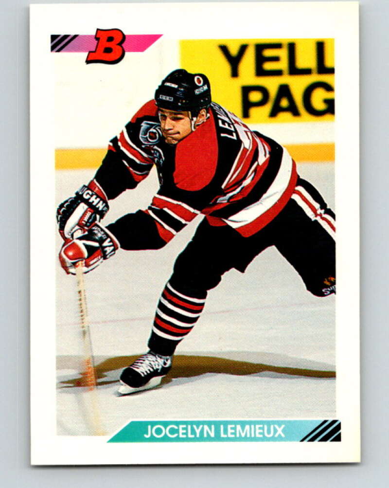 1992-93 Bowman #72 Jocelyn Lemieux Mint Chicago Blackhawks  Image 1