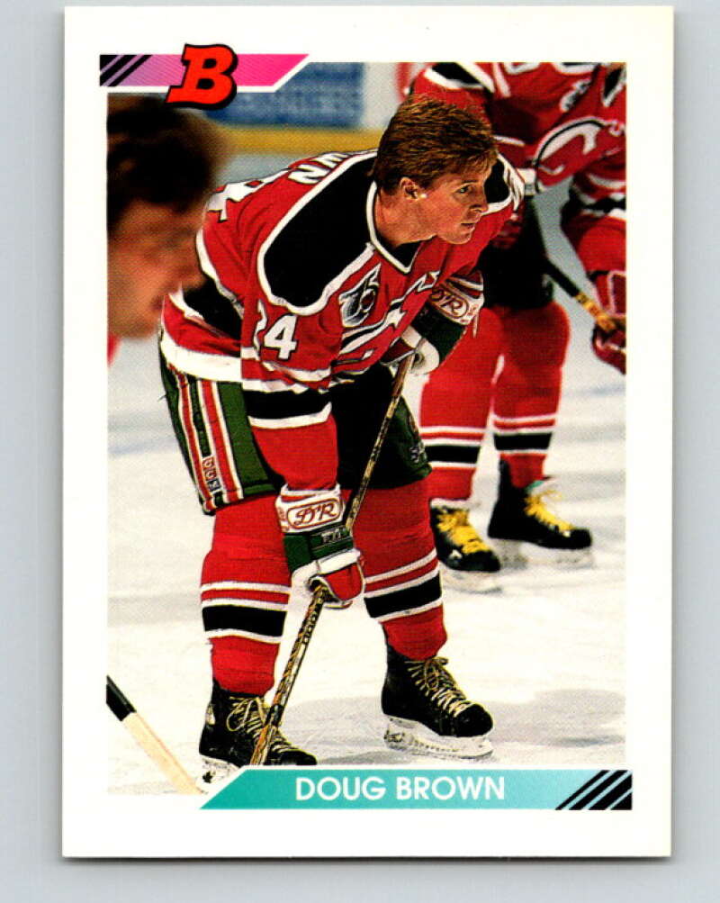 1992-93 Bowman #126 Doug Brown Mint New Jersey Devils  Image 1