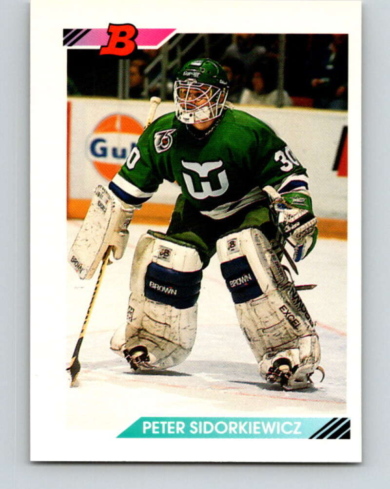 1992-93 Bowman #162 Peter Sidorkiewicz Mint Hartford Whalers Image 1