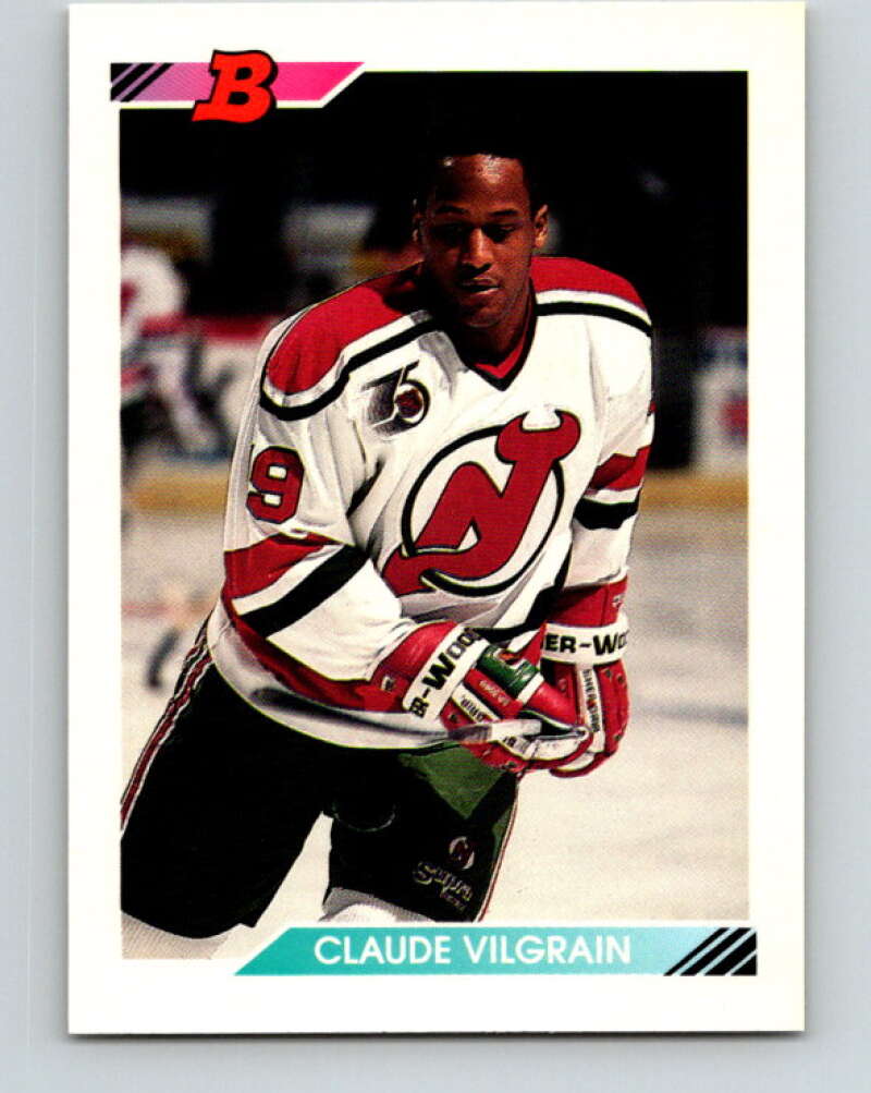 1992-93 Bowman #191 Claude Vilgrain Mint New Jersey Devils  Image 1
