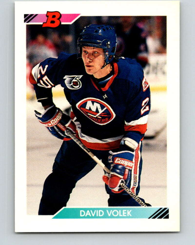 1992-93 Bowman #196 David Volek Mint New York Rangers  Image 1