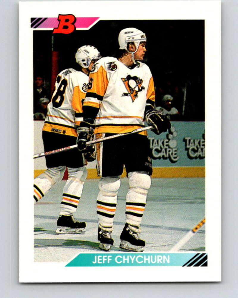 1992-93 Bowman #257 Jeff Chychrun Mint Los Angeles Kings  Image 1