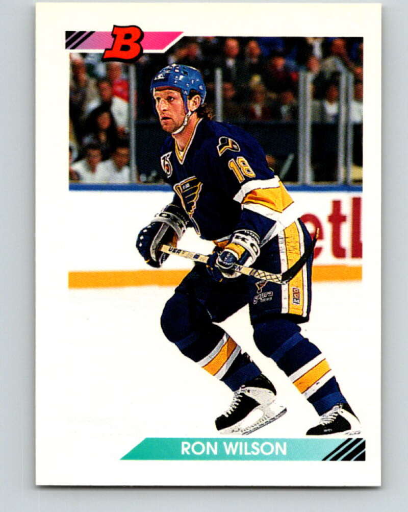 1992-93 Bowman #364 Ron Wilson Mint St. Louis Blues  Image 1