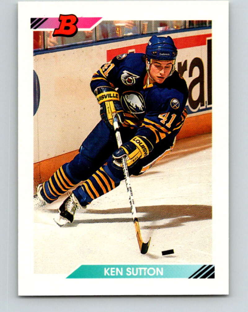 1992-93 Bowman #422 Ken Sutton Mint Buffalo Sabres