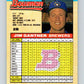 1992 Bowman #301 Jim Gantner Mint Milwaukee Brewers  Image 2