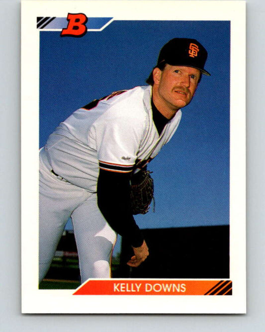 1992 Bowman #343 Kelly Downs Mint San Francisco Giants  Image 1