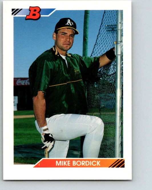 1992 Bowman #350 Mike Bordick Mint Oakland Athletics  Image 1
