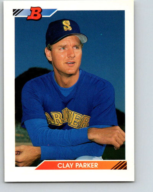 1992 Bowman #366 Clay Parker Mint Seattle Mariners  Image 1