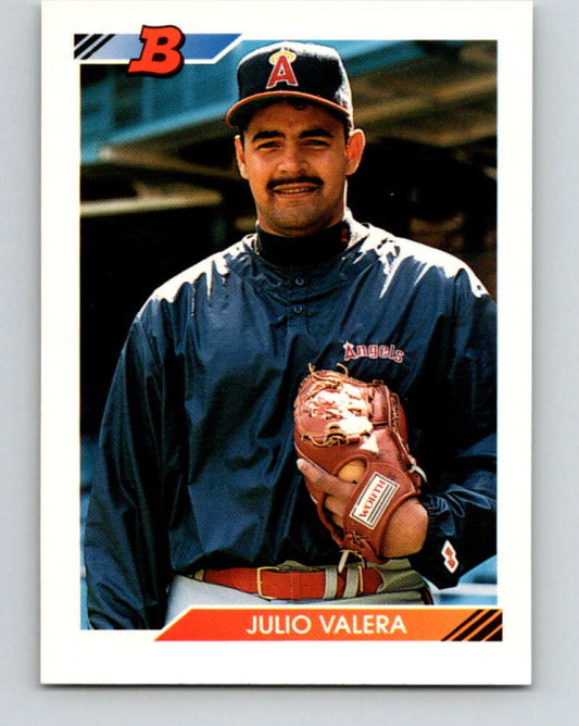 1992 Bowman #422 Julio Valera Mint California Angels  Image 1