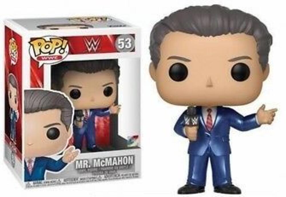 Funko Pop - 53 WWE Wrestling - Mr. McMahon in Suit Vinyl Figure