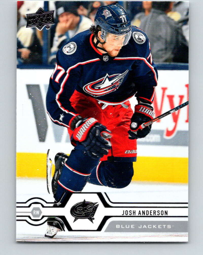 2019-20 Upper Deck #67 Josh Anderson Mint Columbus Blue Jackets