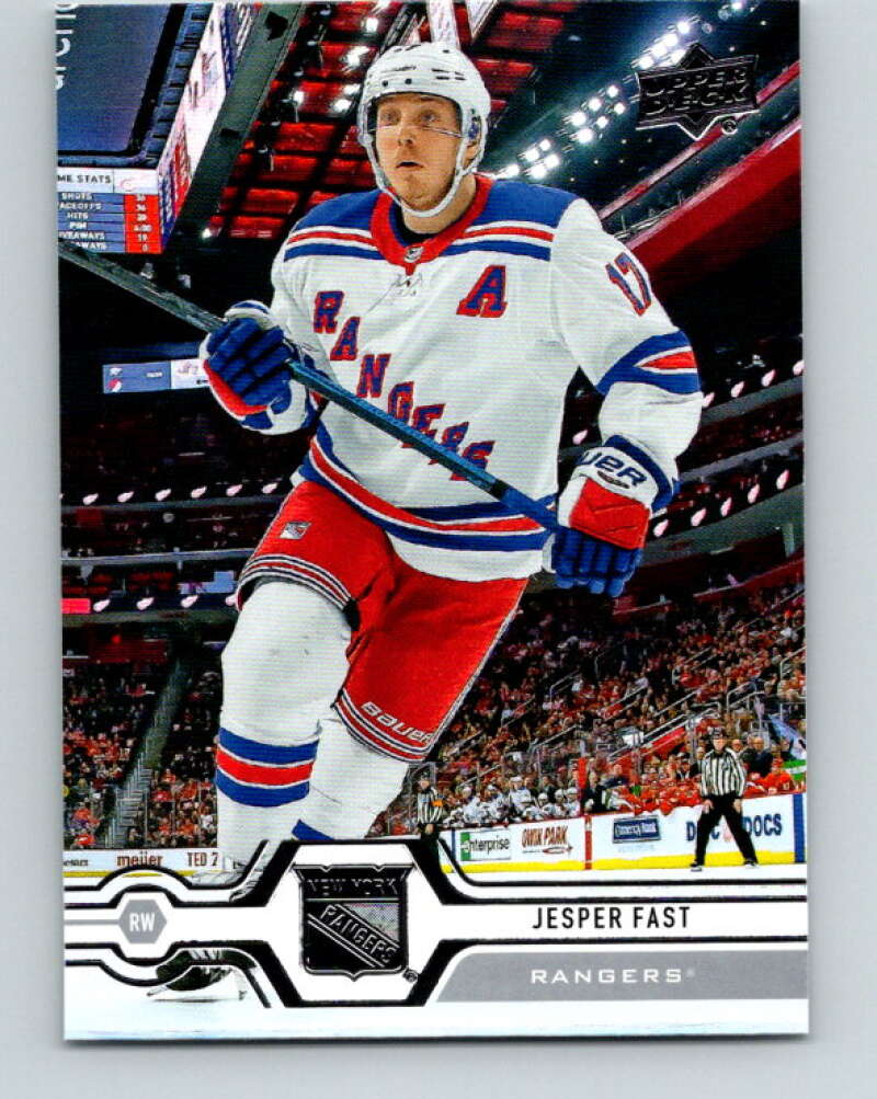 2019-20 Upper Deck #86 Jesper Fast Mint New York Rangers