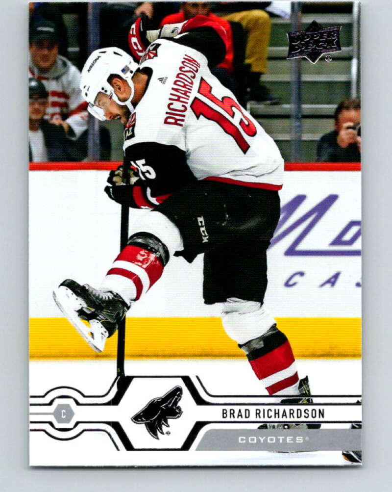 2019-20 Upper Deck #158 Brad Richardson Mint Arizona Coyotes  Image 1