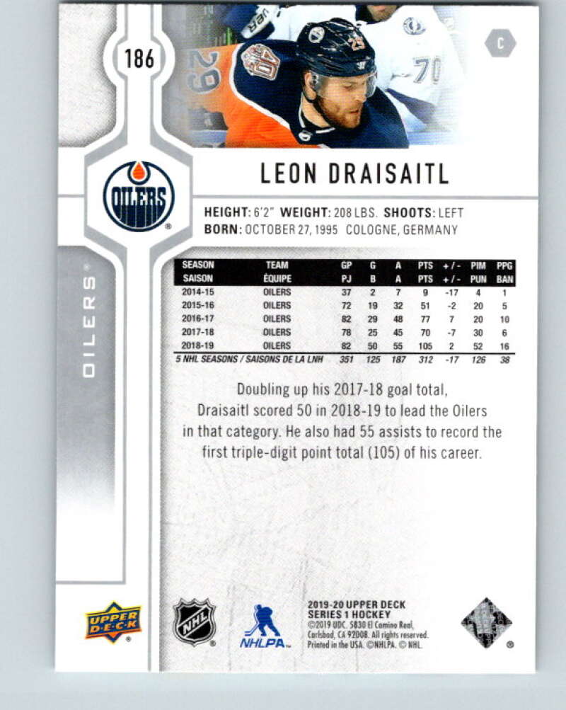 2019-20 Upper Deck #186 Leon Draisaitl Mint Edmonton Oilers