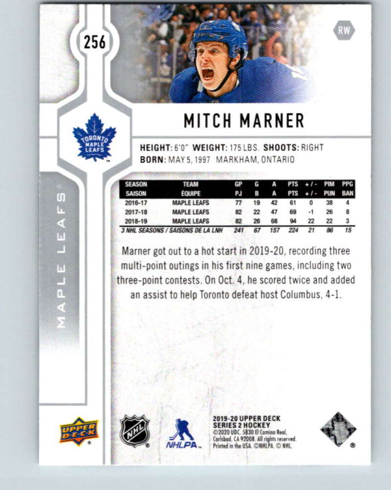 2019-20 Upper Deck #256 Mitch Marner Mint Toronto Maple Leafs