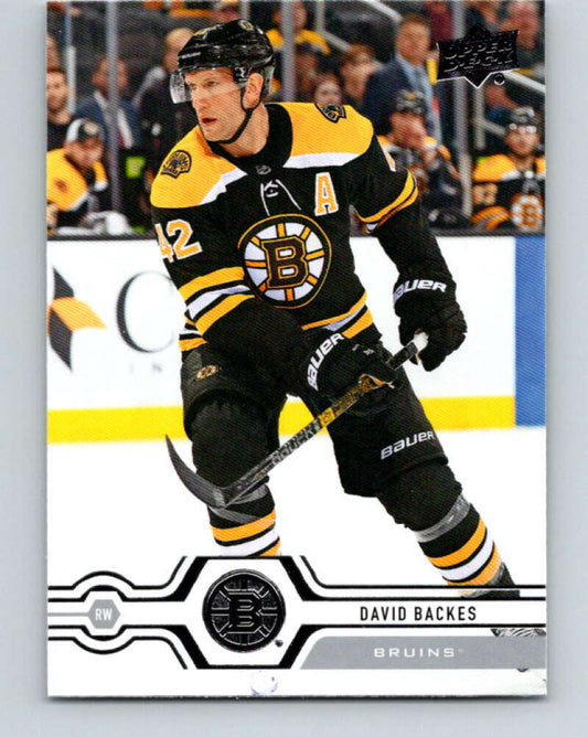 2019-20 Upper Deck #262 David Backes Mint Boston Bruins  Image 1