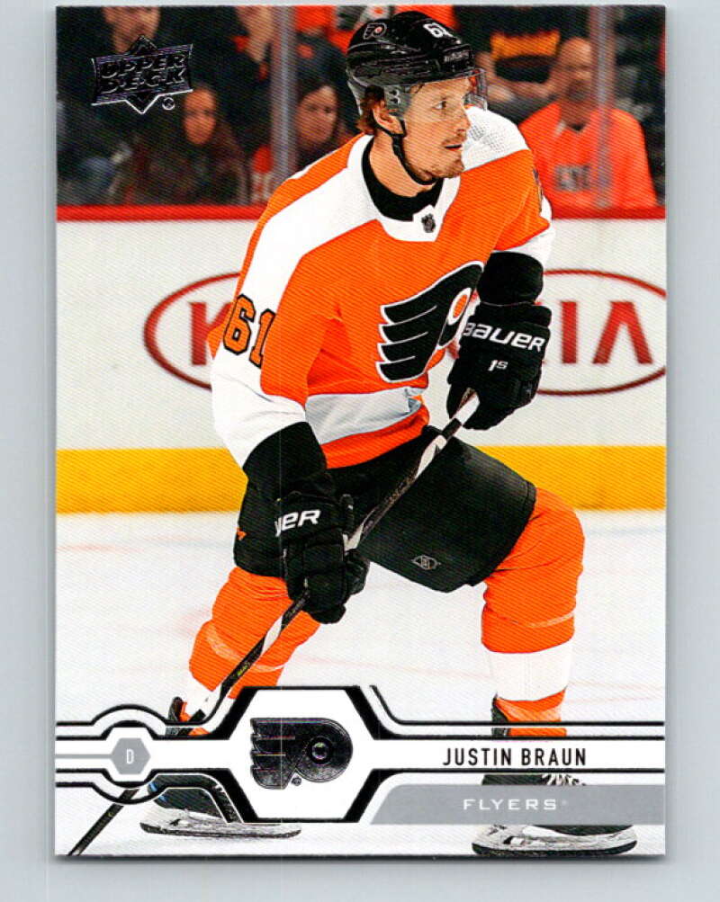 2019-20 Upper Deck #328 Justin Braun Mint Philadelphia Flyers  Image 1