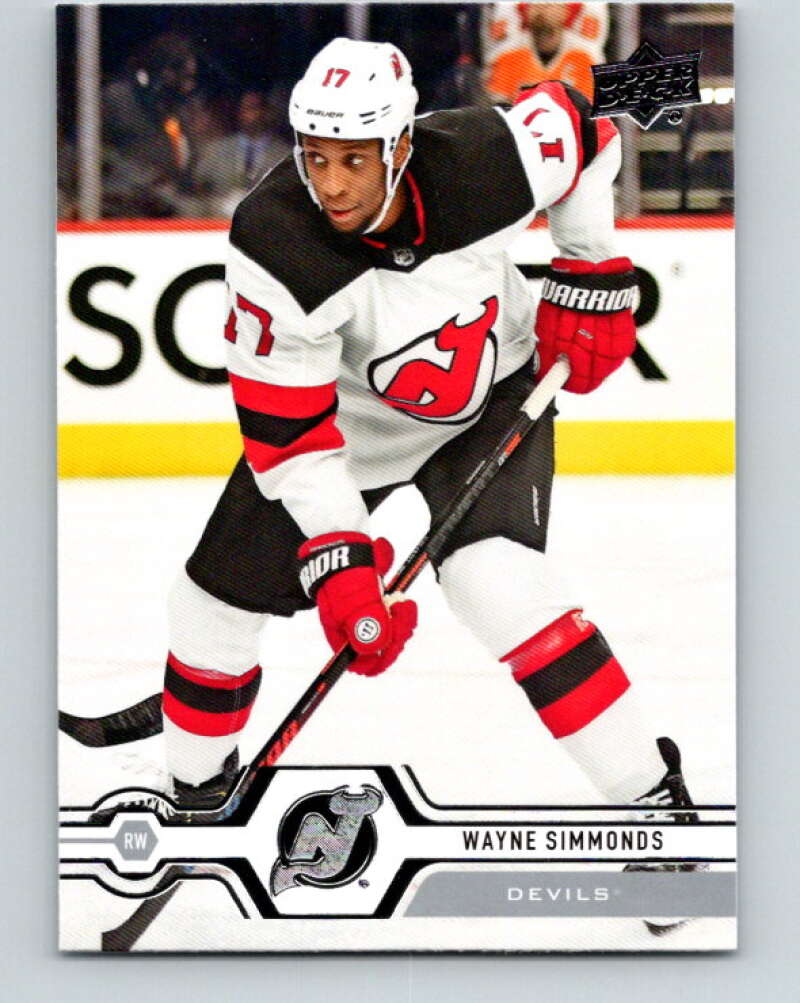 2019-20 Upper Deck #331 Wayne Simmonds Mint New Jersey Devils  Image 1