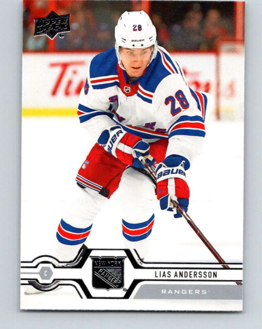 2019-20 Upper Deck #340 Lias Andersson Mint New York Rangers  Image 1