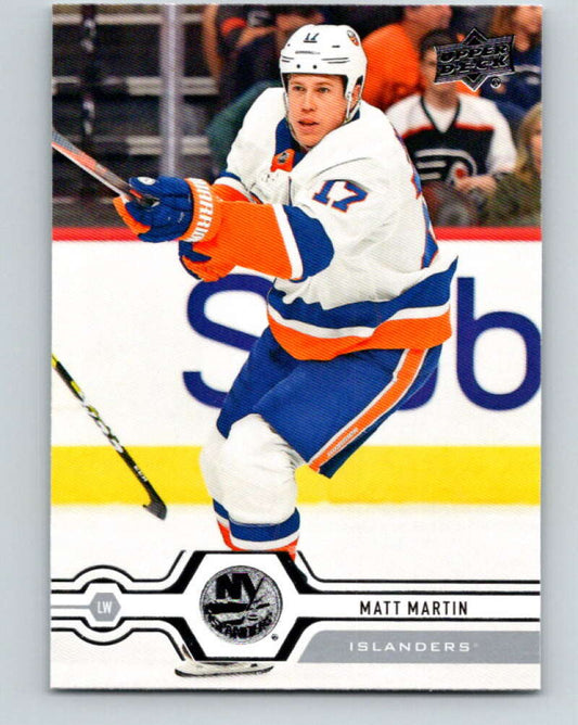 2019-20 Upper Deck #347 Matt Martin Mint New York Islanders