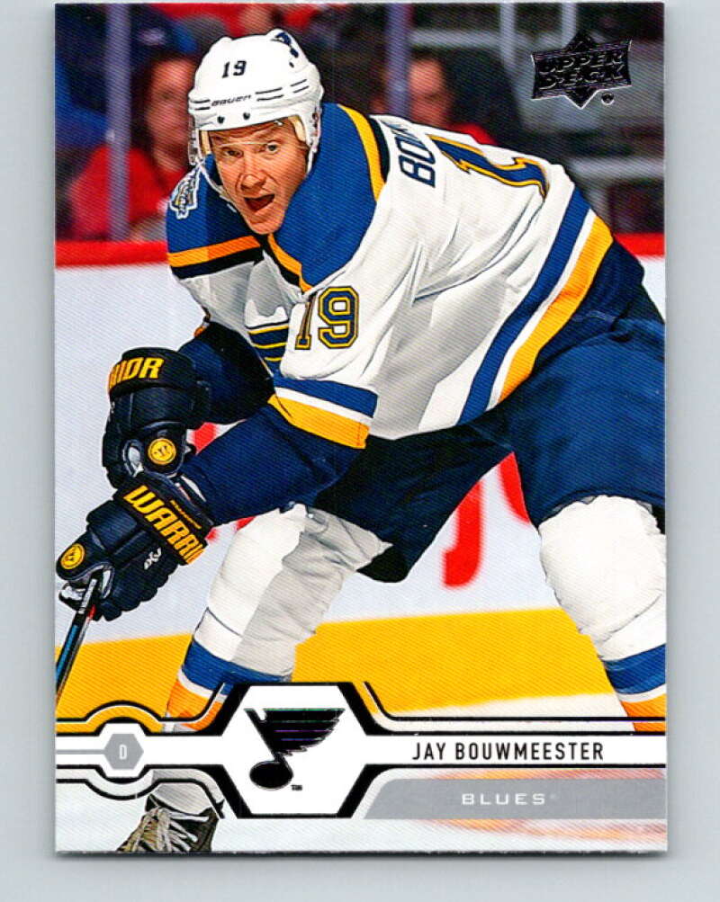 2019-20 Upper Deck #372 Jay Bouwmeester Mint St. Louis Blues