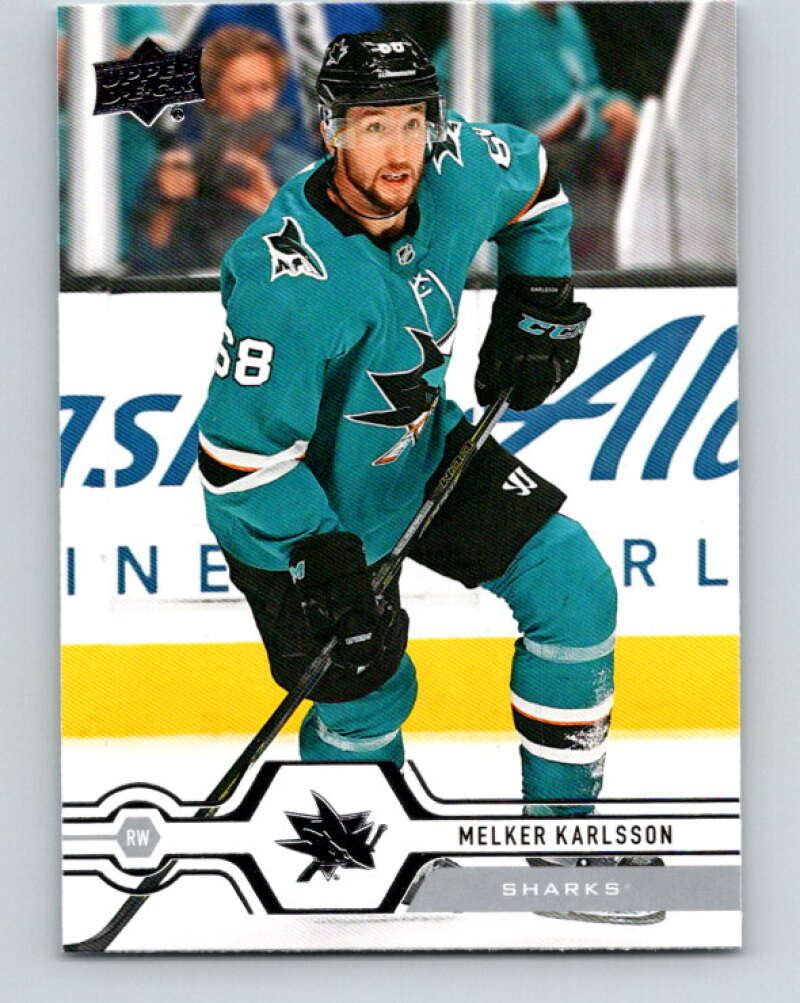 2019-20 Upper Deck #416 Melker Karlsson Mint San Jose Sharks  Image 1