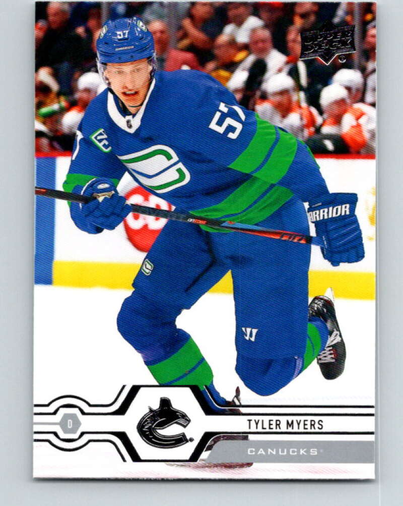 2019-20 Upper Deck #417 Tyler Myers Mint Vancouver Canucks  Image 1