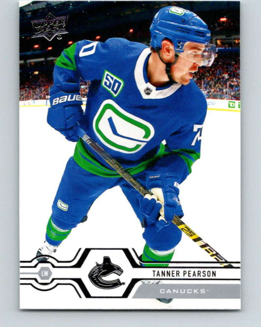 2019-20 Upper Deck #423 Tanner Pearson Mint Vancouver Canucks  Image 1