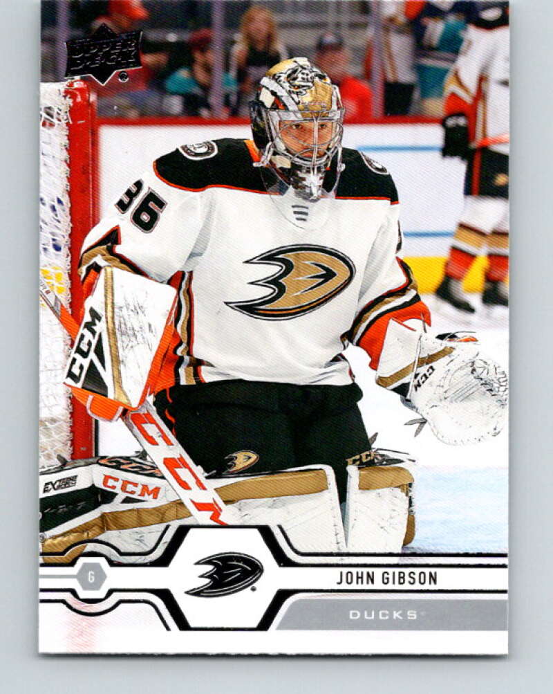 2019-20 Upper Deck #424 John Gibson Mint Anaheim Ducks  Image 1