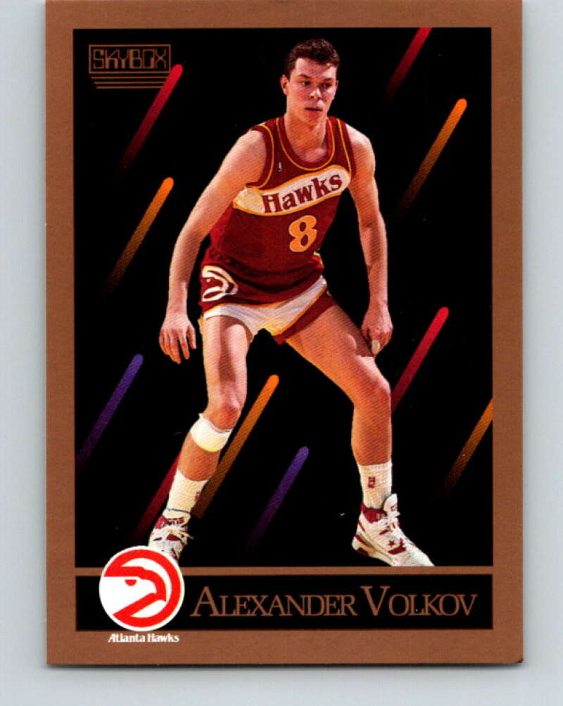 1990-91 SkyBox #9 Alexander Volkov Mint Atlanta Hawks  Image 1