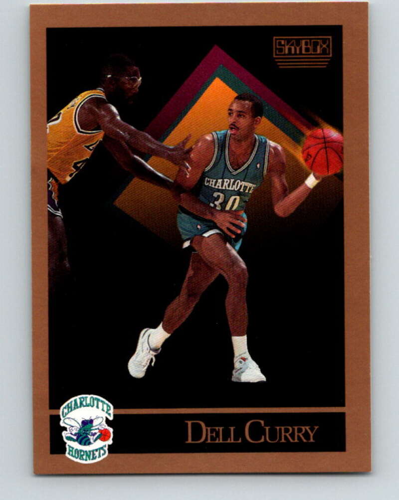 1990-91 SkyBox #28 Dell Curry Mint Charlotte Hornets  Image 1