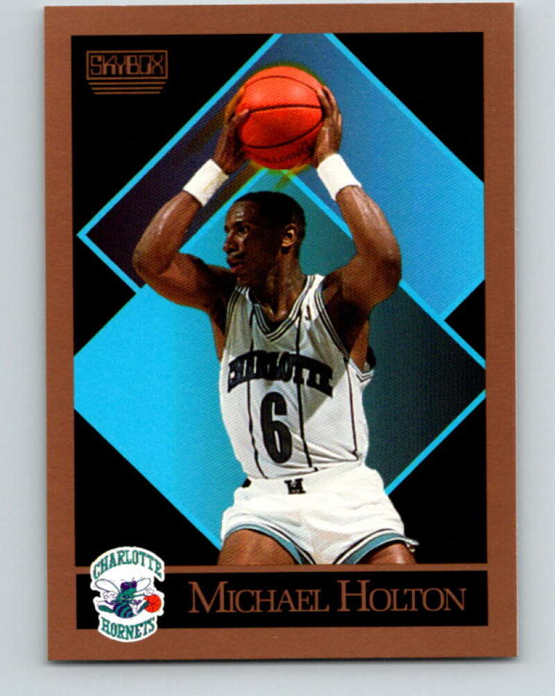 1990-91 SkyBox #30 Michael Holton Mint SP Charlotte Hornets  Image 1