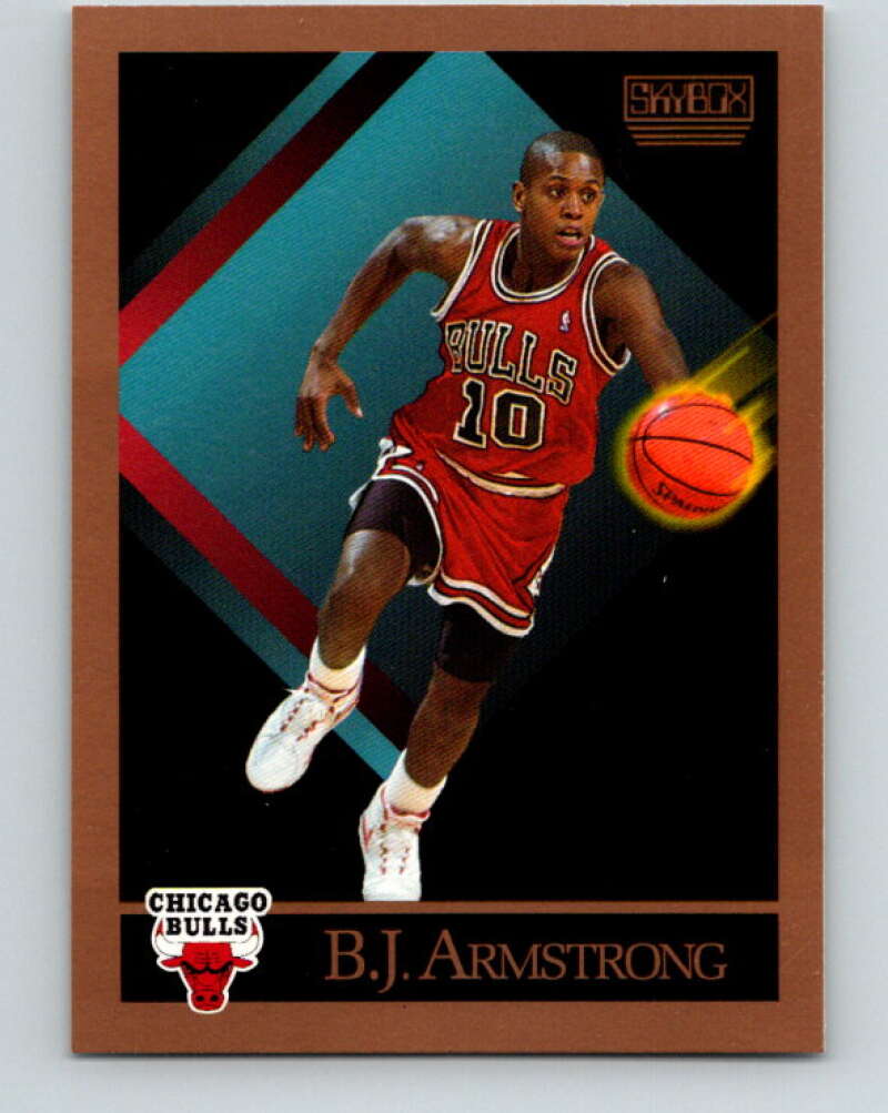 1990-91 SkyBox #37 B.J. Armstrong Mint RC Rookie Chicago Bulls  Image 1