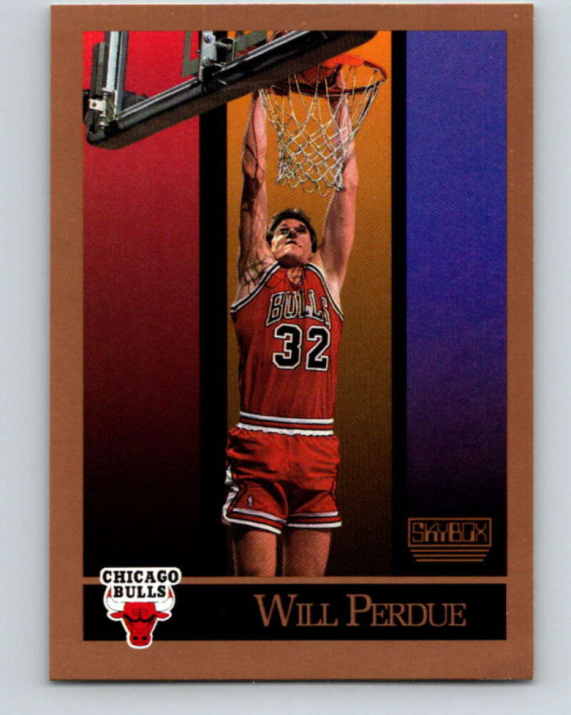 1990-91 SkyBox #45 Will Perdue Mint Chicago Bulls  Image 1