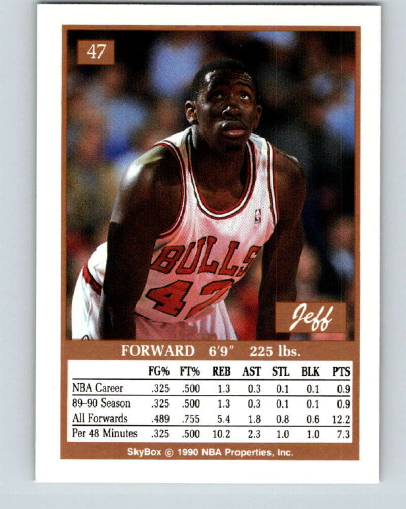 1990-91 SkyBox #47 Jeff Sanders Mint RC Rookie SP Chicago Bulls