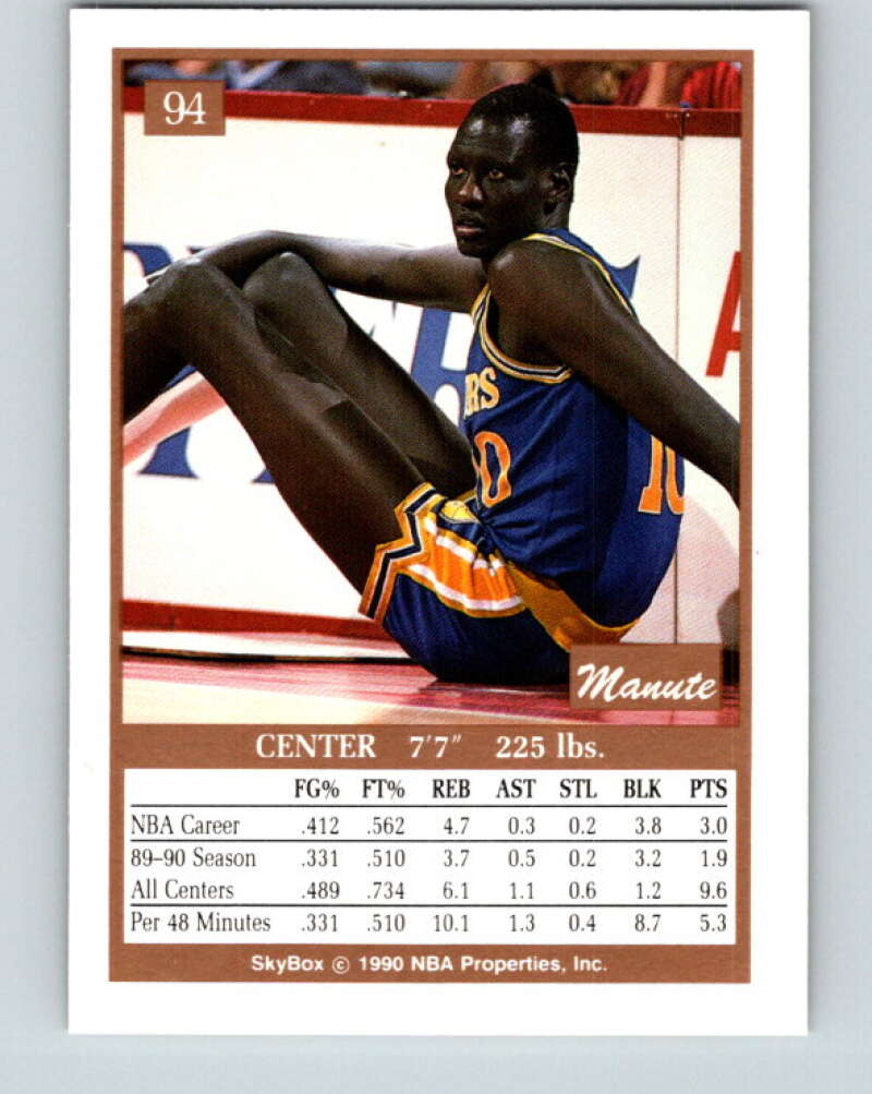 Lot Detail - 1994-1995 Manute Bol Golden State Warriors Game-Used Road  Jersey