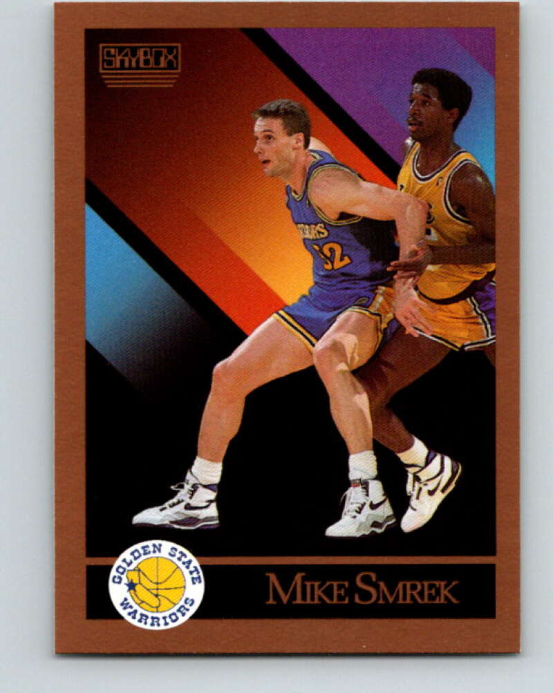 1990-91 SkyBox #101 Mike Smrek Mint Golden State Warriors  Image 1