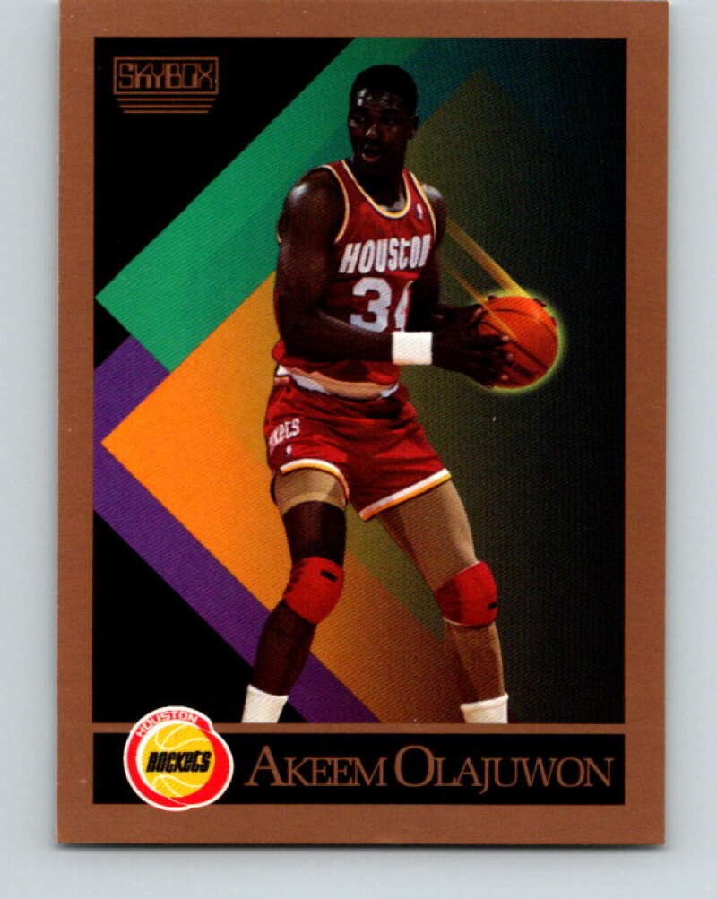 1990-91 SkyBox #110 Hakeem Olajuwon Mint Houston Rockets