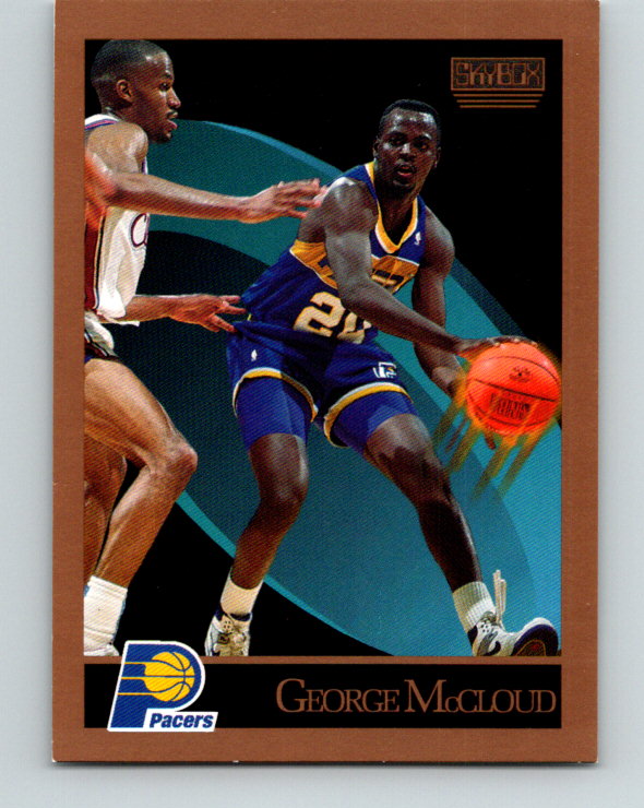 1990-91 SkyBox #116 George McCloud Mint RC Rookie Indiana Pacers  Image 1