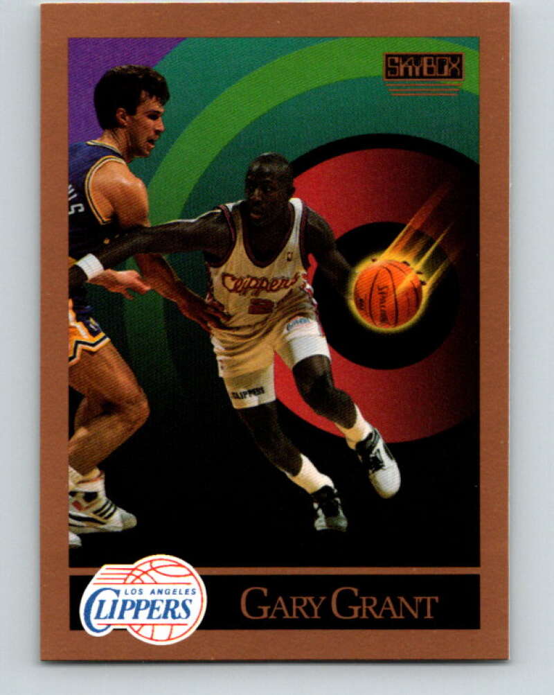 1990-91 SkyBox #127 Gary Grant Mint Los Angeles Clippers  Image 1