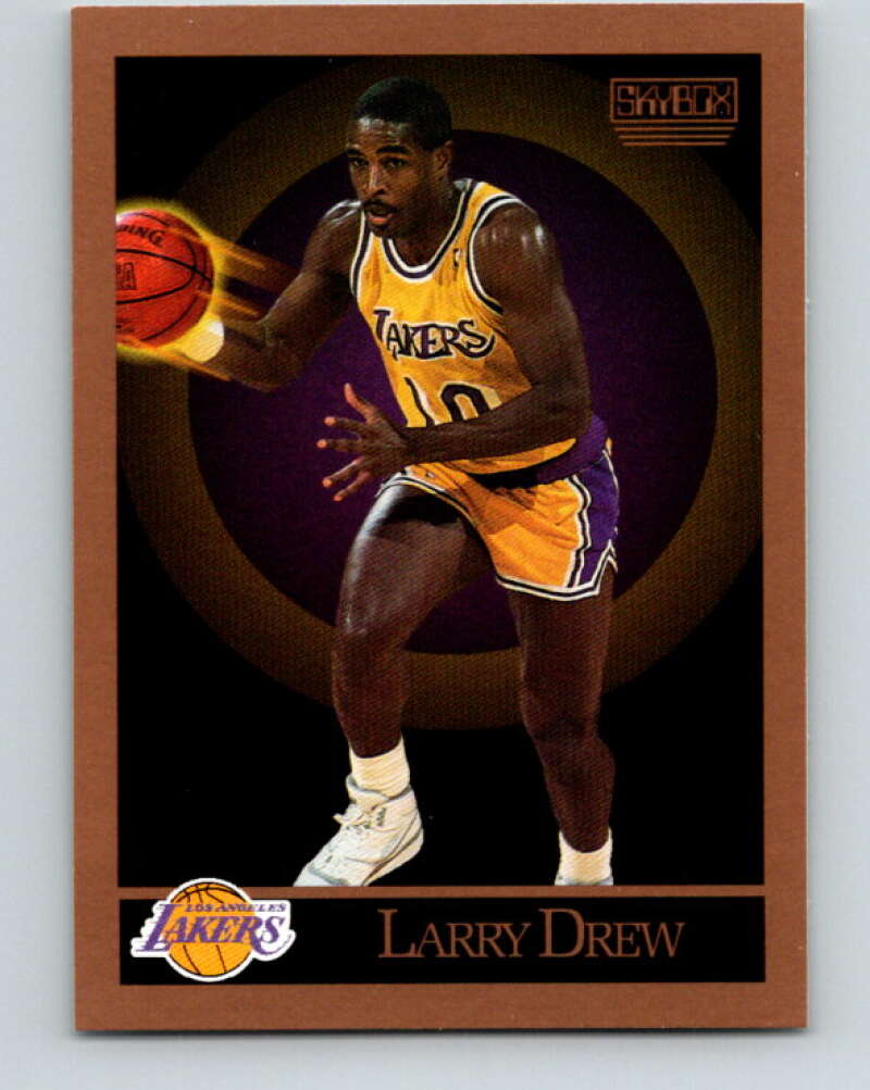 1990-91 SkyBox #136 Larry Drew Mint Los Angeles Lakers  Image 1