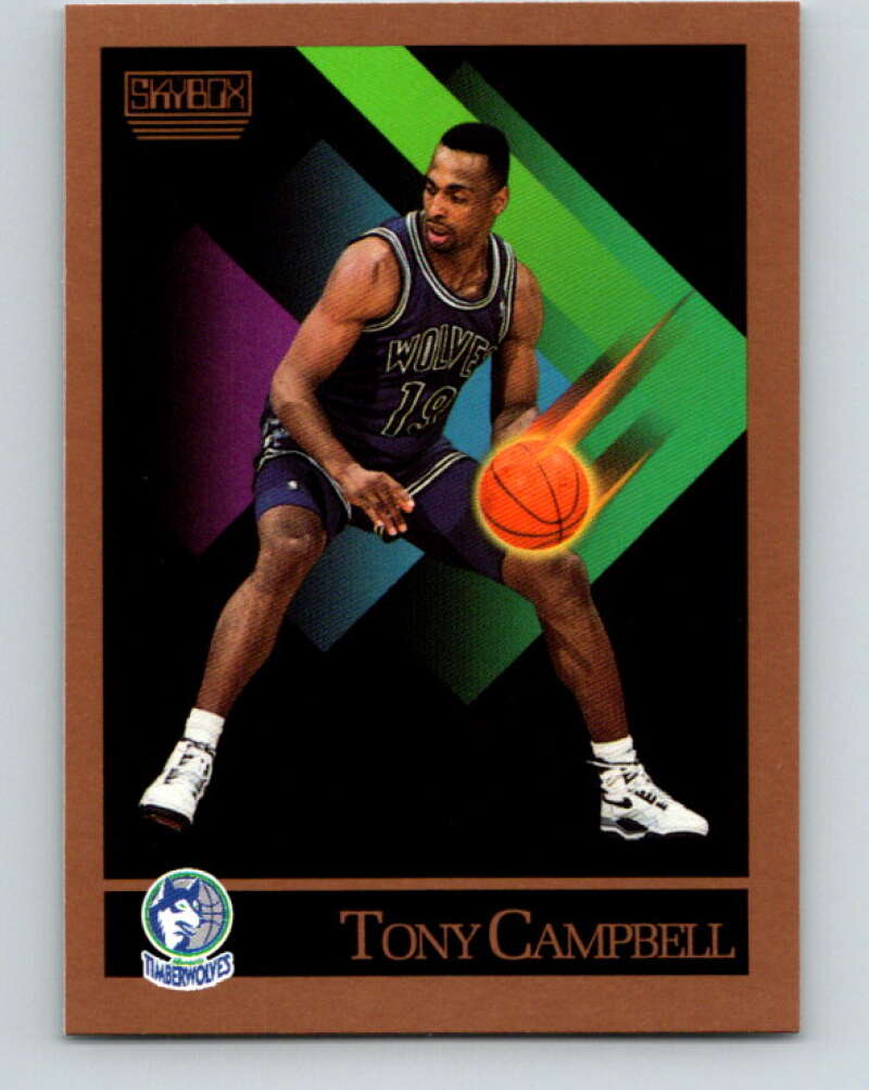 1990-91 SkyBox #168 Tony Campbell Mint Minnesota Timberwolves  Image 1