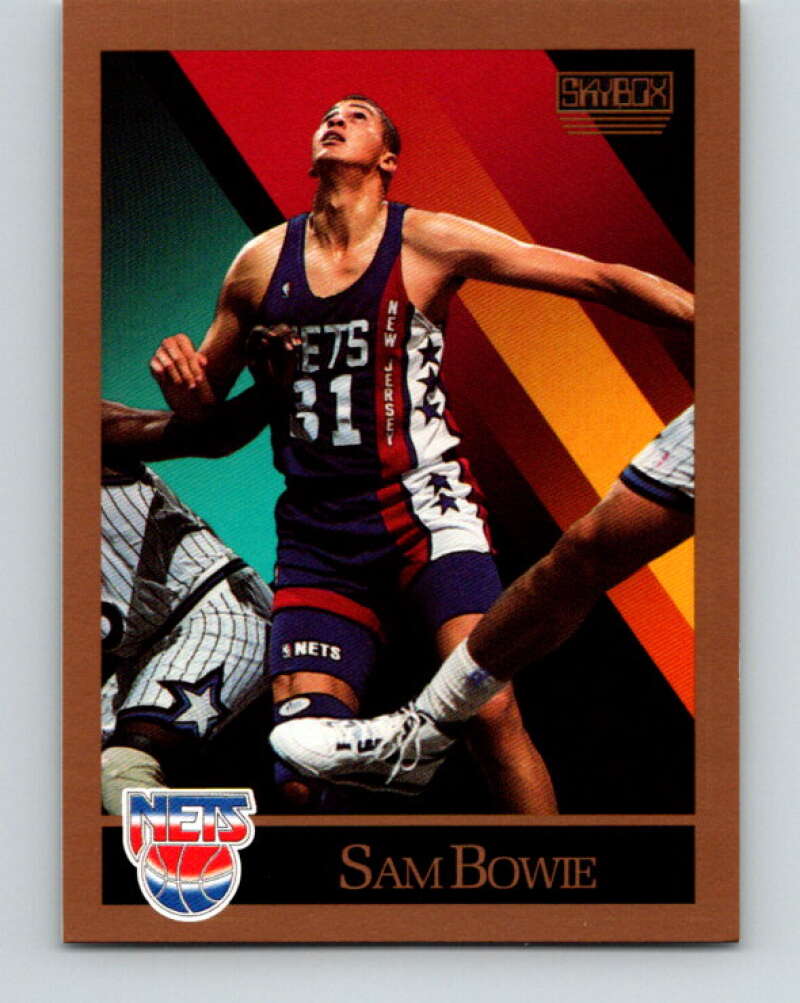 1990-91 SkyBox #177 Sam Bowie Mint New Jersey Nets  Image 1