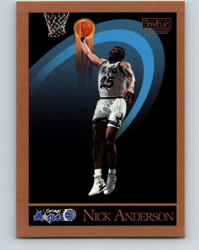 1990-91 SkyBox #199 Nick Anderson Mint RC Rookie Orlando Magic  Image 1